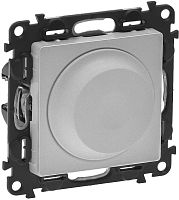 Светорегулятор поворотный без рамки Legrand Valena Life 5-300Вт алюминий картинка